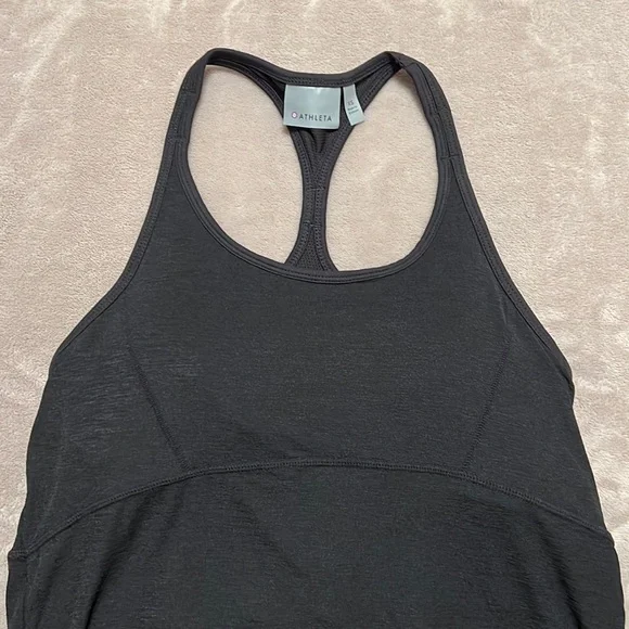 Athleta Black Tank Racerback with Built in Bra - Picture 7 of 13